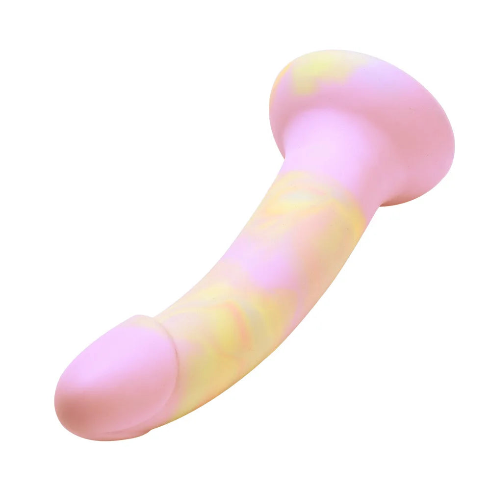 Realistic Dildo with Strong Suction Cup Liquid Silicone pink penis G Spot Masturbator for Women Men Anal Sex Toys 14-21cm