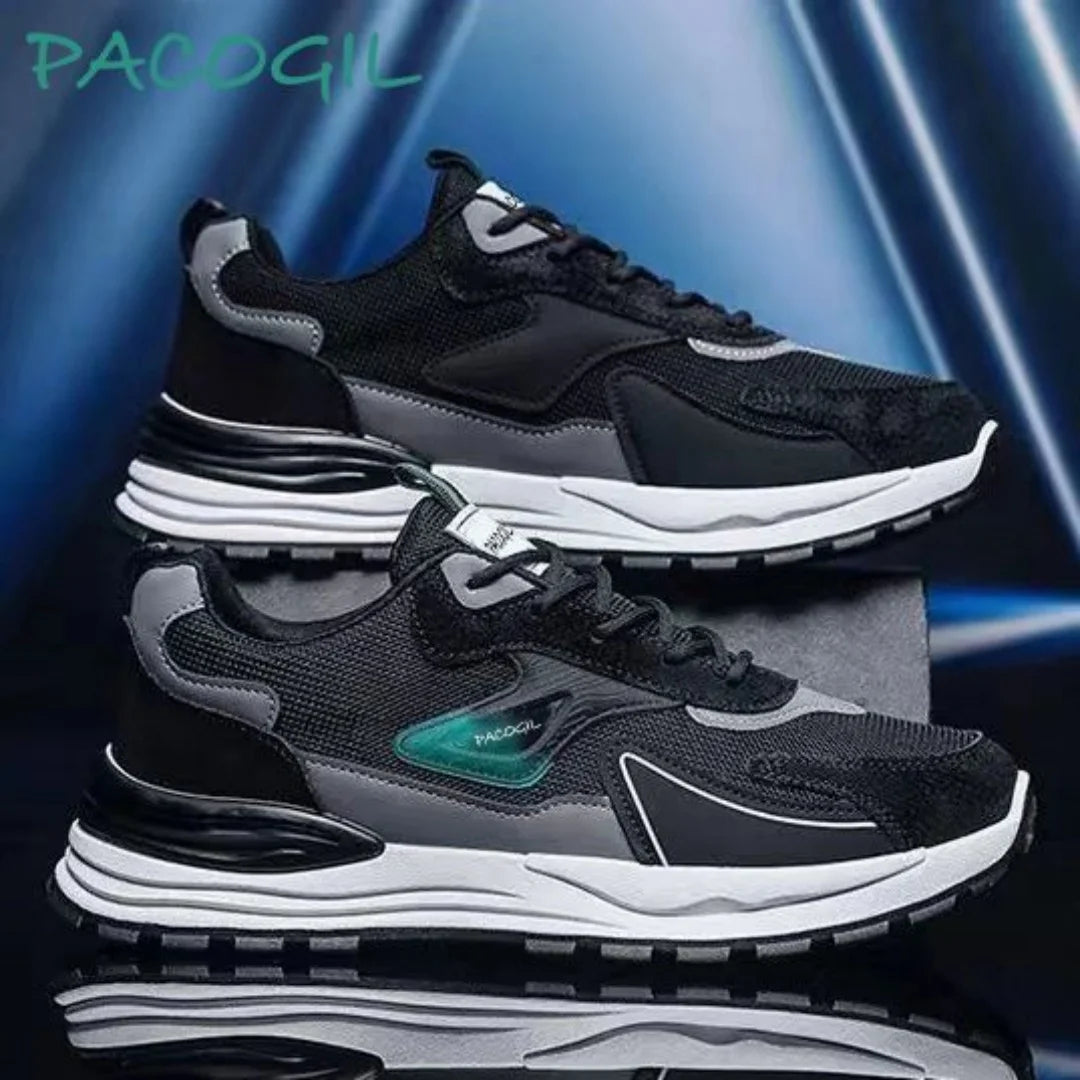 Fashion Men's Shoes Mesh Breathable Casual Sneakers Lace Up Comfort Running Shoes for Men Luxury Tennis Shoes Zapatillas Hombre