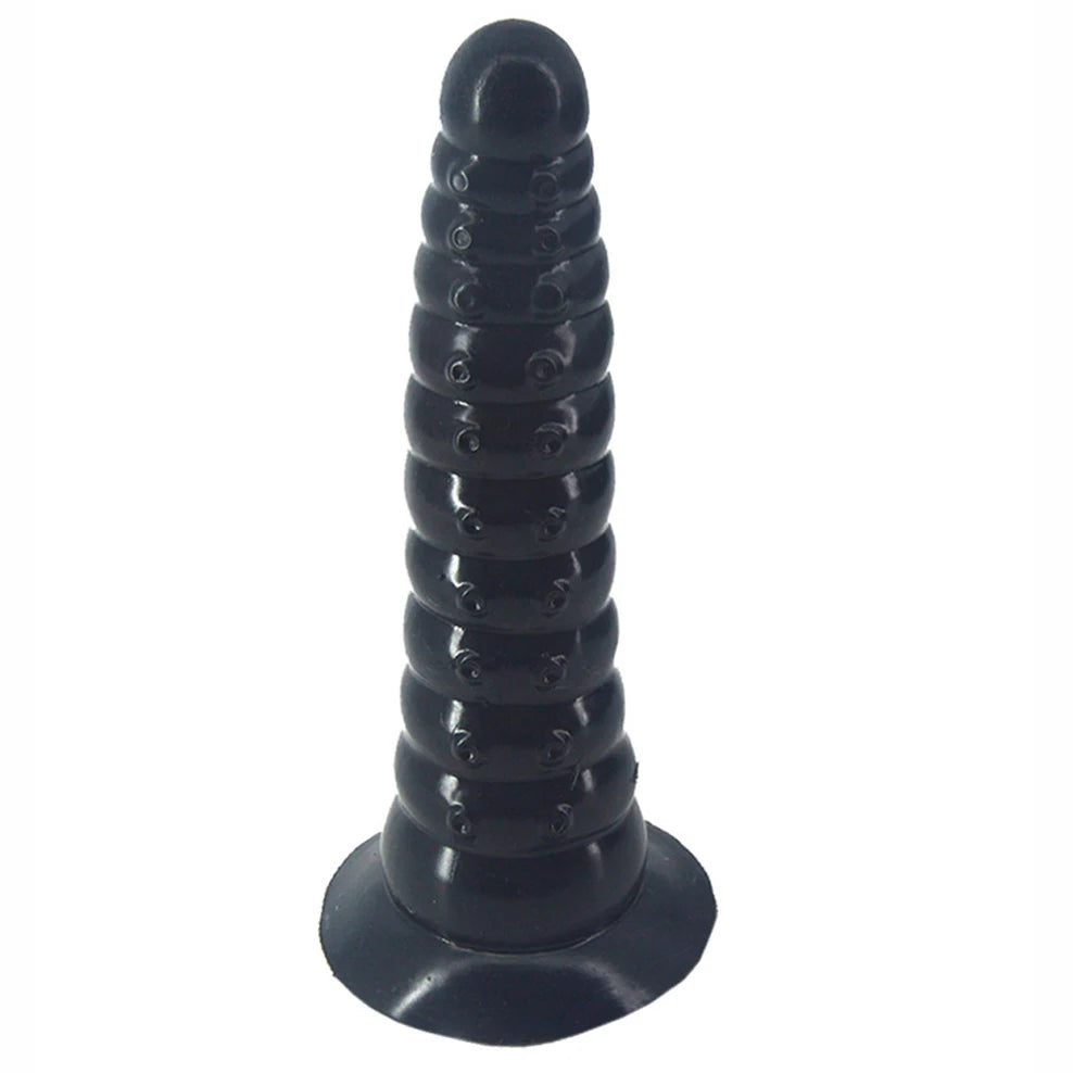 FAAK Gold Large Long Anal Plug With Suction Cup Fantasy Animal Dildos Butt Plug Sex Toys For Women Men Masturbator