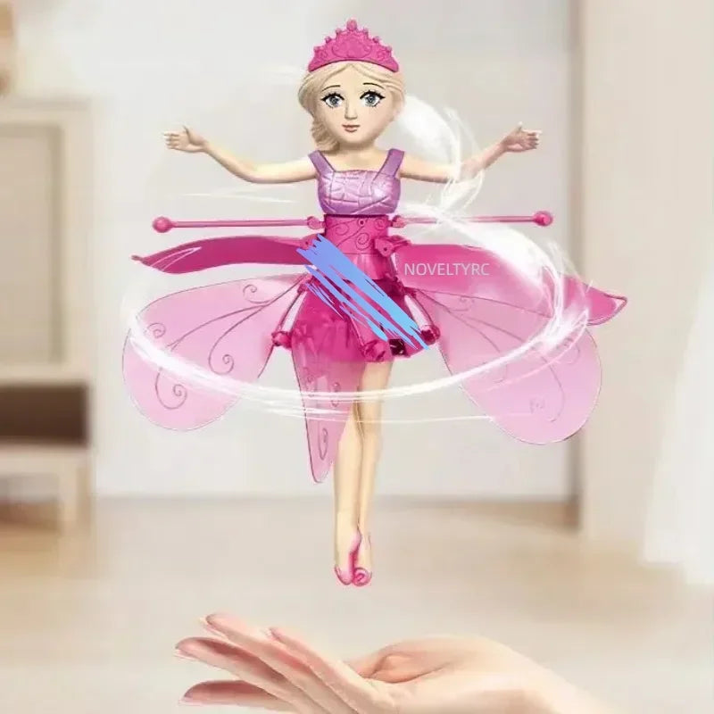 Flying Doll Dancing Simulation Helicopter Gesture Induction Machine Rotating Flying Toy Luminous Children's Toy Gift Girls Toy