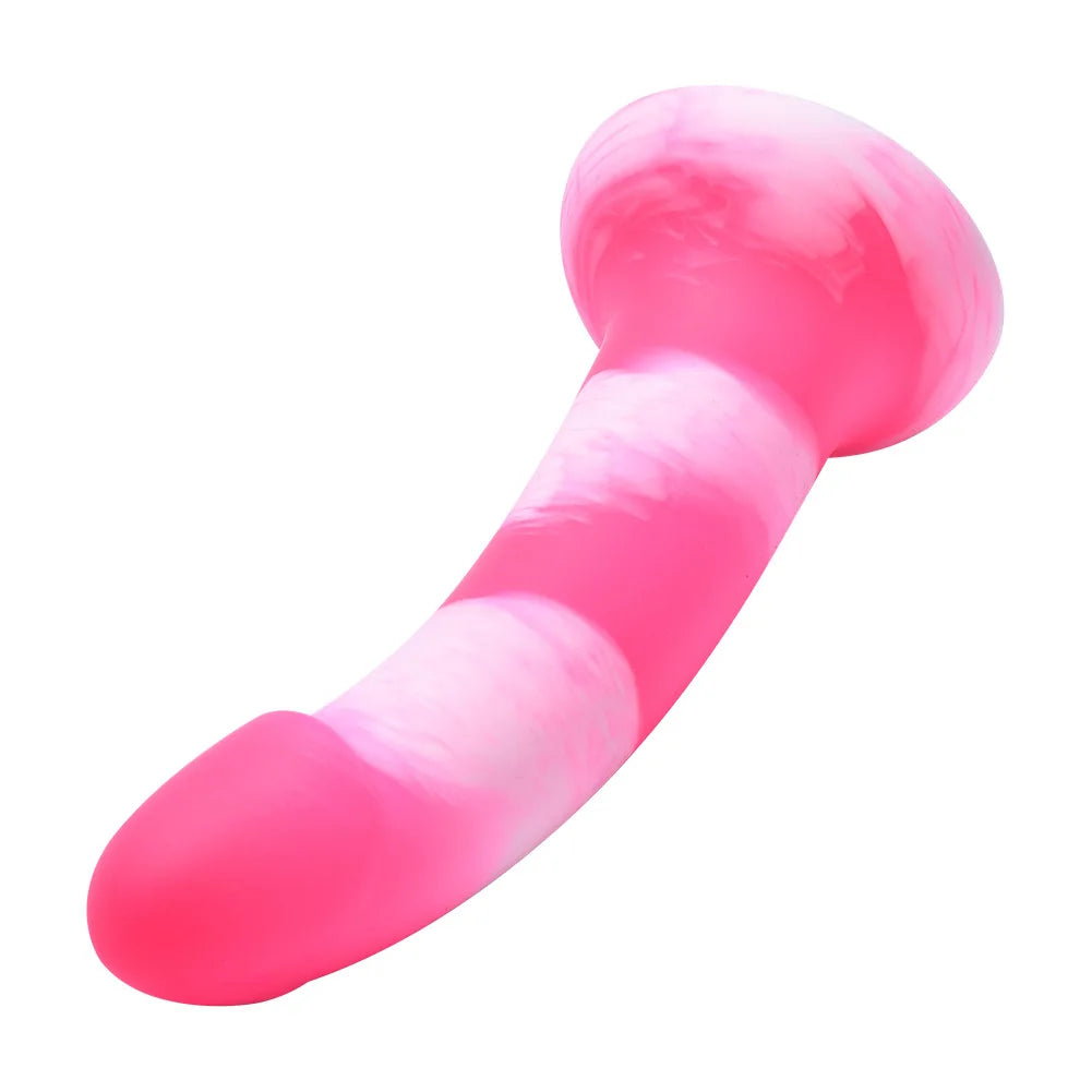 Realistic Dildo with Strong Suction Cup Liquid Silicone pink penis G Spot Masturbator for Women Men Anal Sex Toys 14-21cm
