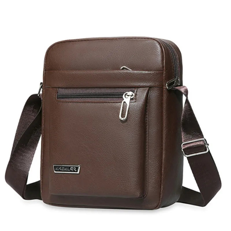 Men Crossbody Shoulder Bags Waterproof Vintage Men Handbags Large Capacity PU Leather Bag Man Messenger Bags Tote Bag