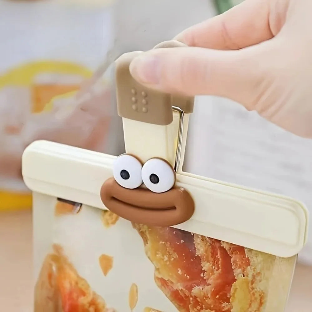 Creative Bag Clip Food Sealing Clip Food Packaging Preservation Kitchen Gadgets Decorative Refrigerator Storage Kitchen Items