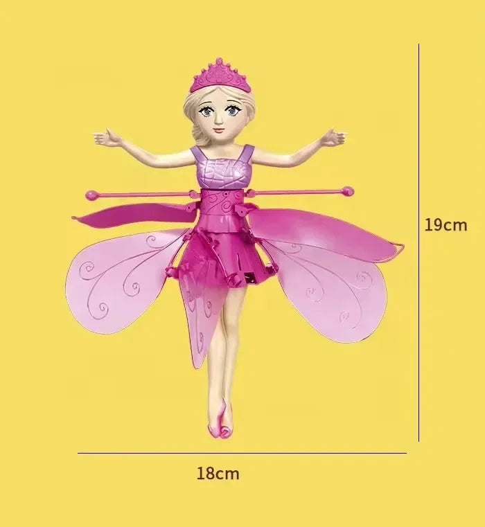 Flying Doll Dancing Simulation Helicopter Gesture Induction Machine Rotating Flying Toy Luminous Children's Toy Gift Girls Toy