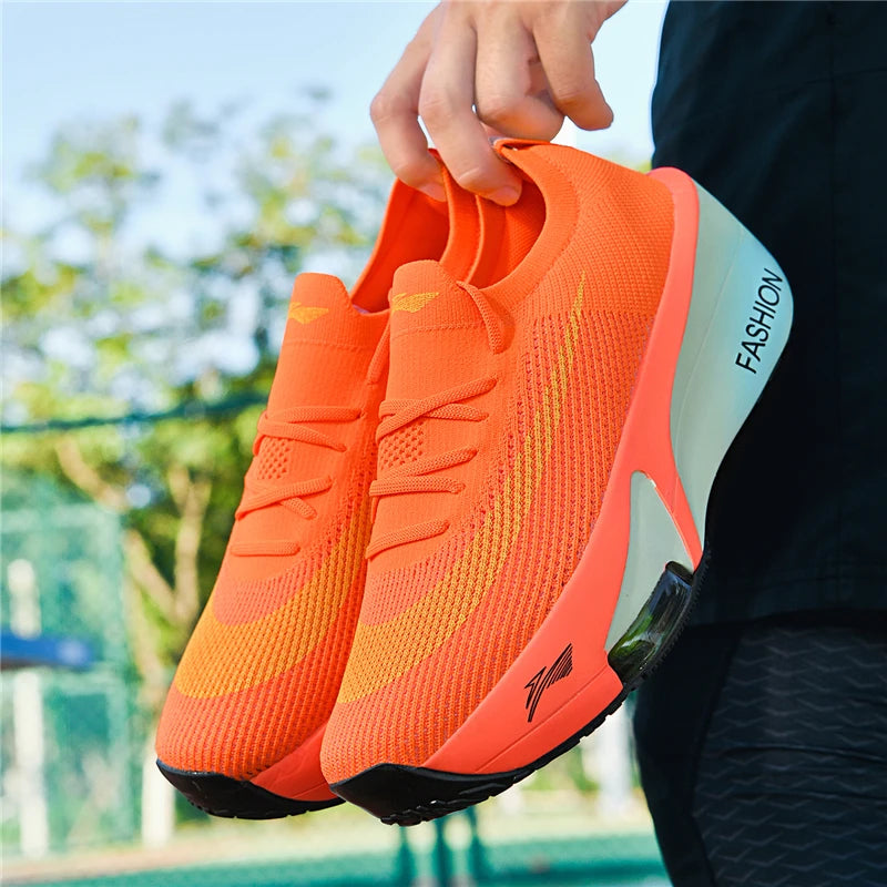 Air cushion Running Shoes Speciality Marathon Men Sports Breathable Lightweight Women's Comfortable Athletic Nonskid Sneakers