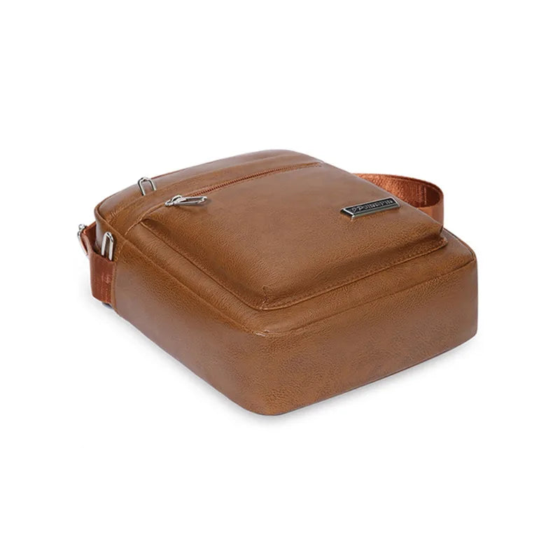 Men Crossbody Shoulder Bags Waterproof Vintage Men Handbags Large Capacity PU Leather Bag Man Messenger Bags Tote Bag