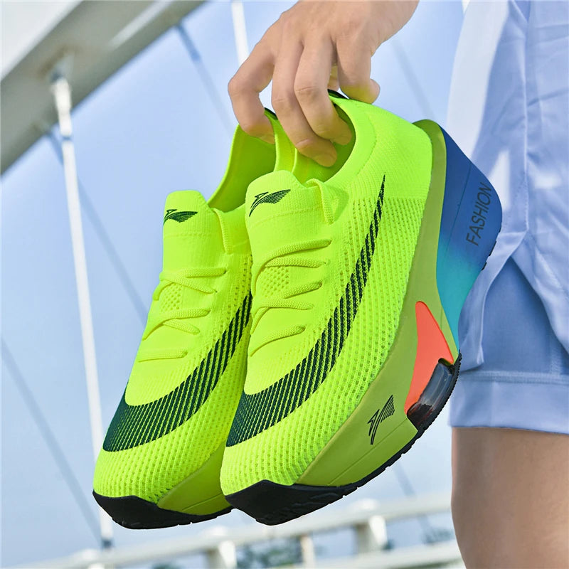 Air cushion Running Shoes Speciality Marathon Men Sports Breathable Lightweight Women's Comfortable Athletic Nonskid Sneakers