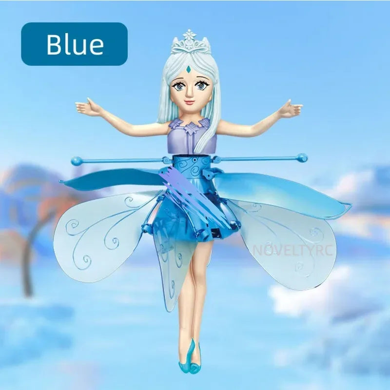 Flying Doll Dancing Simulation Helicopter Gesture Induction Machine Rotating Flying Toy Luminous Children's Toy Gift Girls Toy