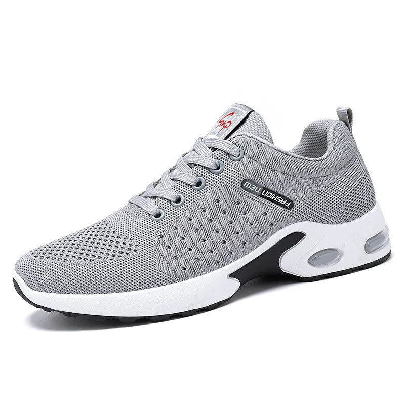 Men's shoes spring new trend men's shoes breathable lace-up running shoes Korean version of light casual walking shoes men