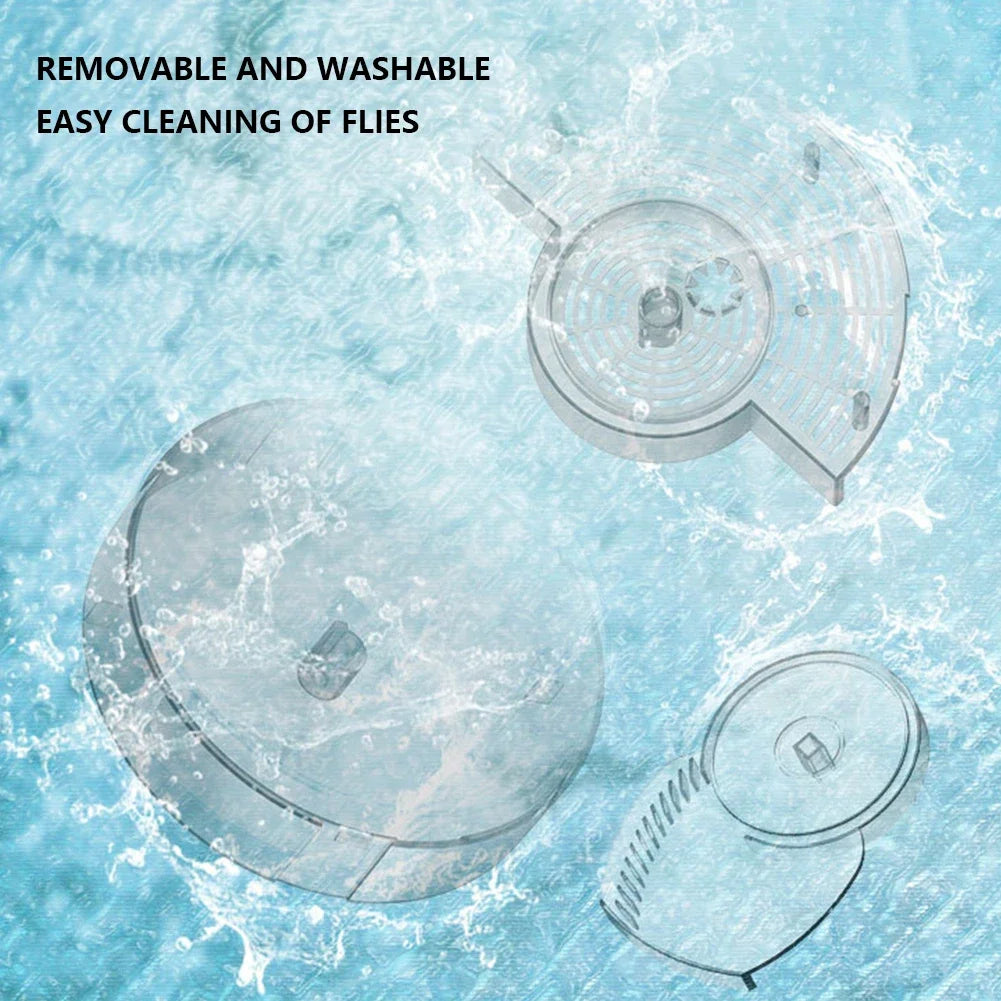 Pest Catcher Device Household Automatic Flycatcher USB Rechargeable Home Kitchen Flytrap Quiet Removable Indoor Insect Reject