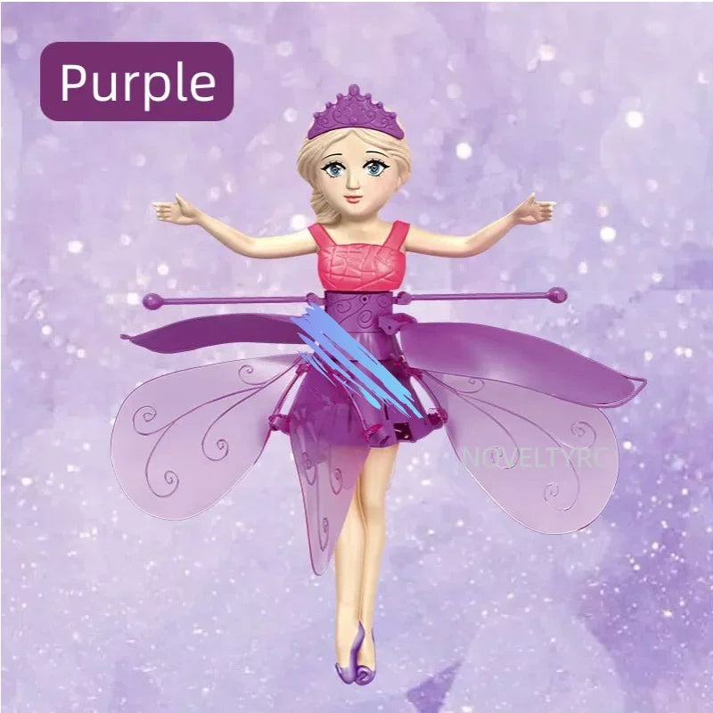 Flying Doll Dancing Simulation Helicopter Gesture Induction Machine Rotating Flying Toy Luminous Children's Toy Gift Girls Toy