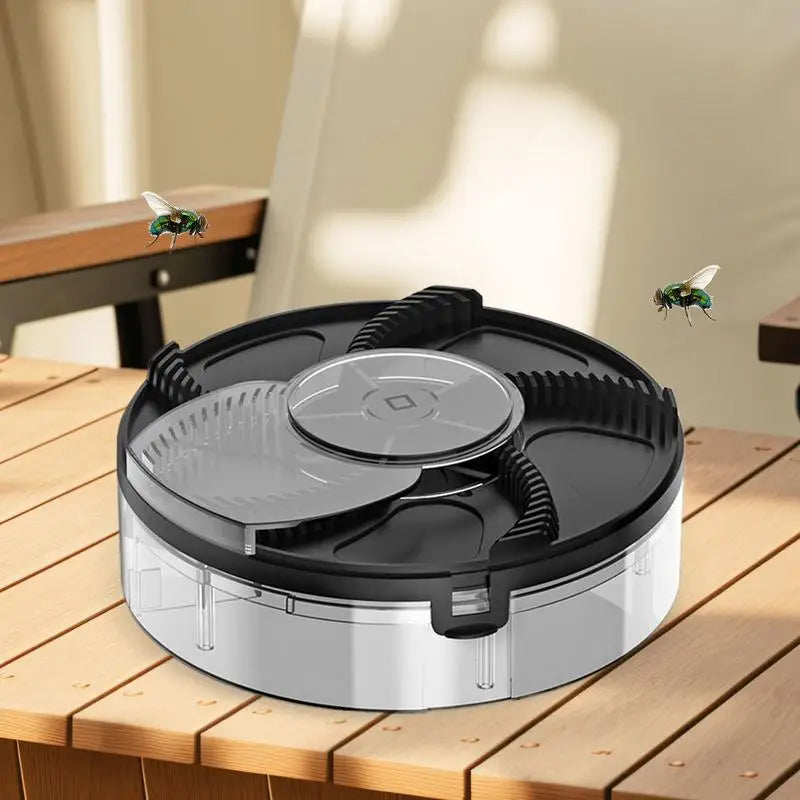 Automatic Fly Catcher Electric Fly Trap Catcher Device Indoor Rechargeable Rotating Repel Tool Household Flying Control For Gnat