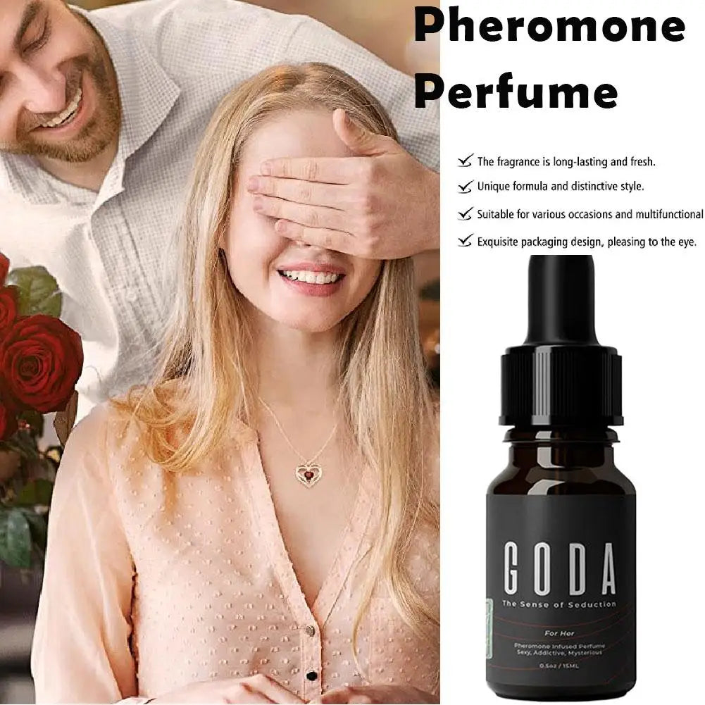 15ml/0.50 Fl. Oz Pheromone Perfume Long Lasting Natural Refreshing Body Essence Fragrance Attraction Erotic Perfum For Men Women