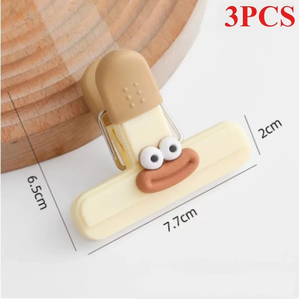 Creative Bag Clip Food Sealing Clip Food Packaging Preservation Kitchen Gadgets Decorative Refrigerator Storage Kitchen Items