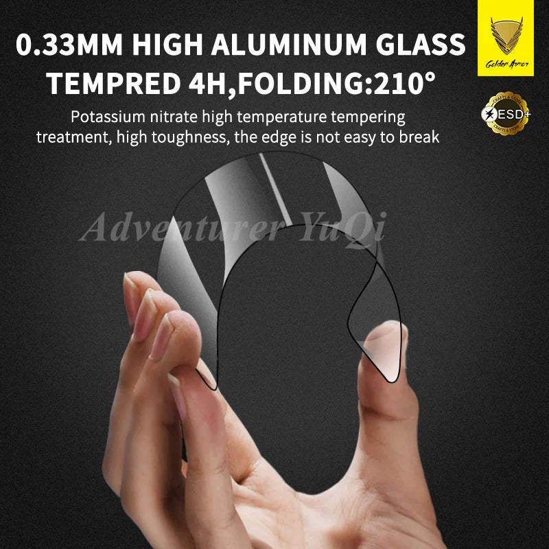 2/4Pcs For iPhone 16e 16 15 14 13 11 Pro Max 17Air Tempered Glass Screen Protector Golden Armor Luxury 12 Full Glue X XR XS Plus