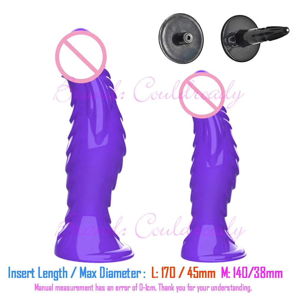 Soft Realistic Enorme Female TPR Penis Head Strap On Dildos Replacement Anal Sex Toys