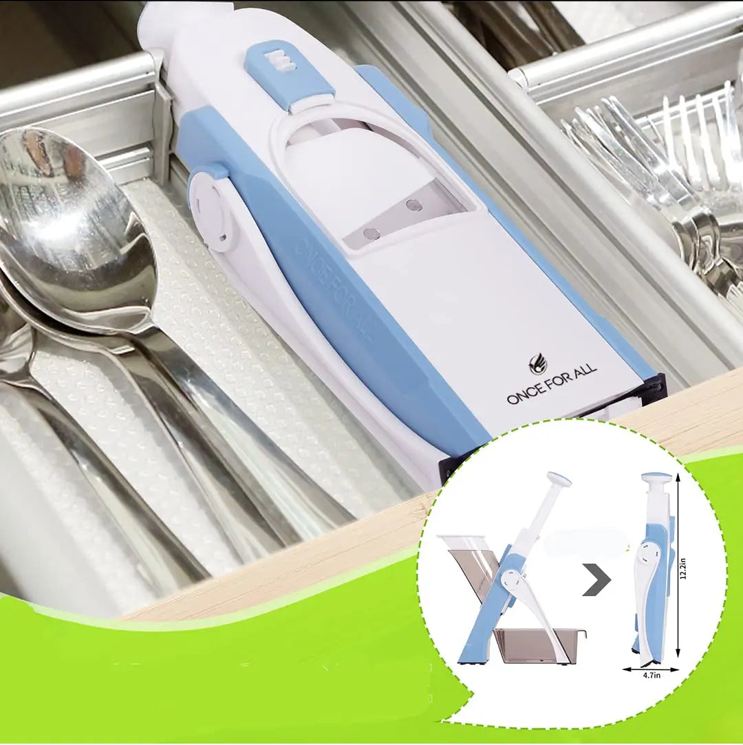 5 In 1 Vegetable Cutter Strip Cutter Adjustable Thickness Multi-Function Vegetable Cutter Safe Kitchen Accessories Gadget