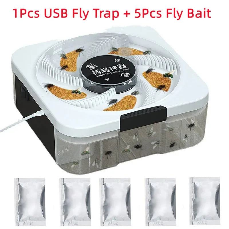 Electric Pest Killer USB Insect Pest Catcher Pest Reject Control Repeller Fly Trap Automatic Flycatcher Indoor Outdoors