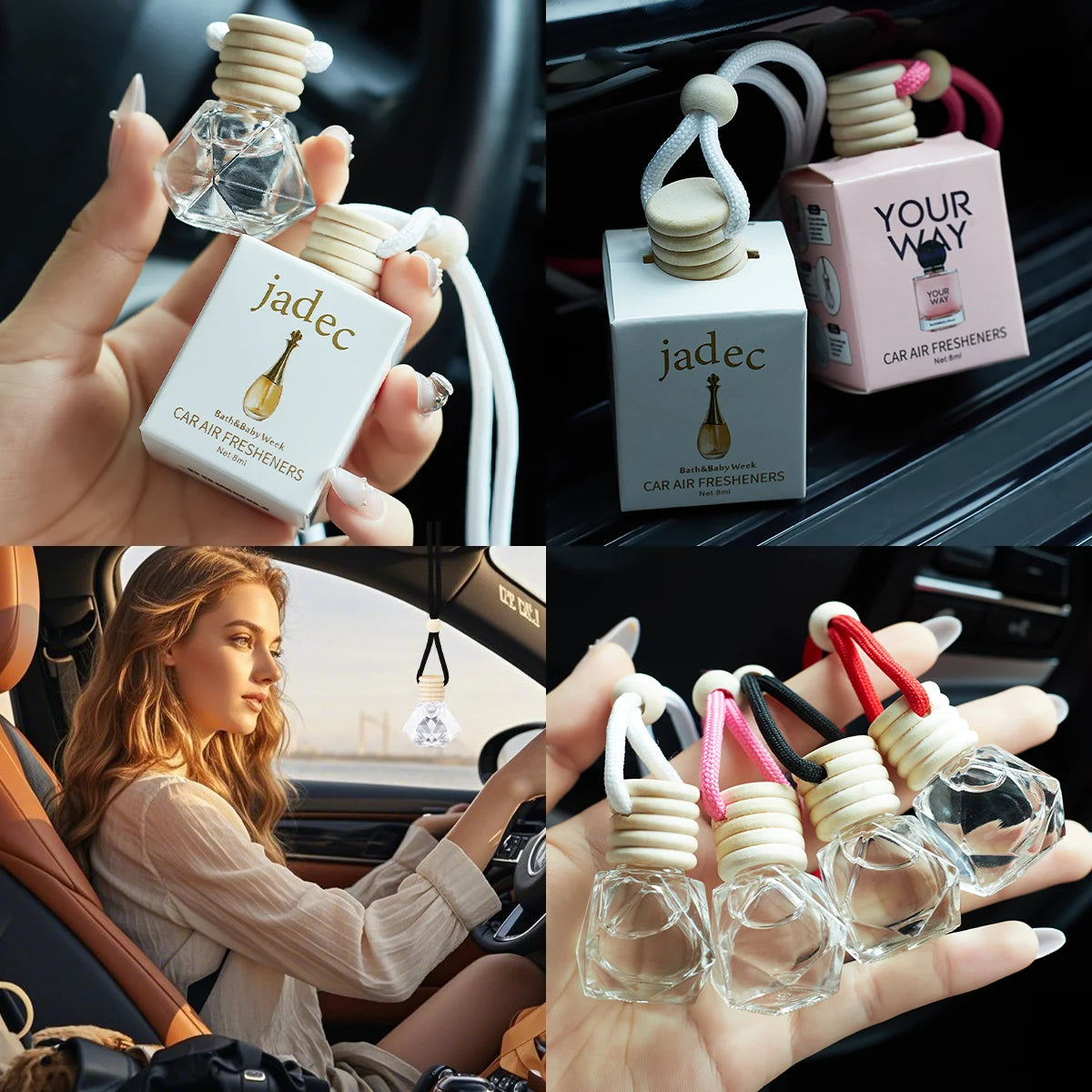 Perfume for cars - fresh air for cars, car fragrance for car interior parts, lasting and fresh fragrance, suitable for cars