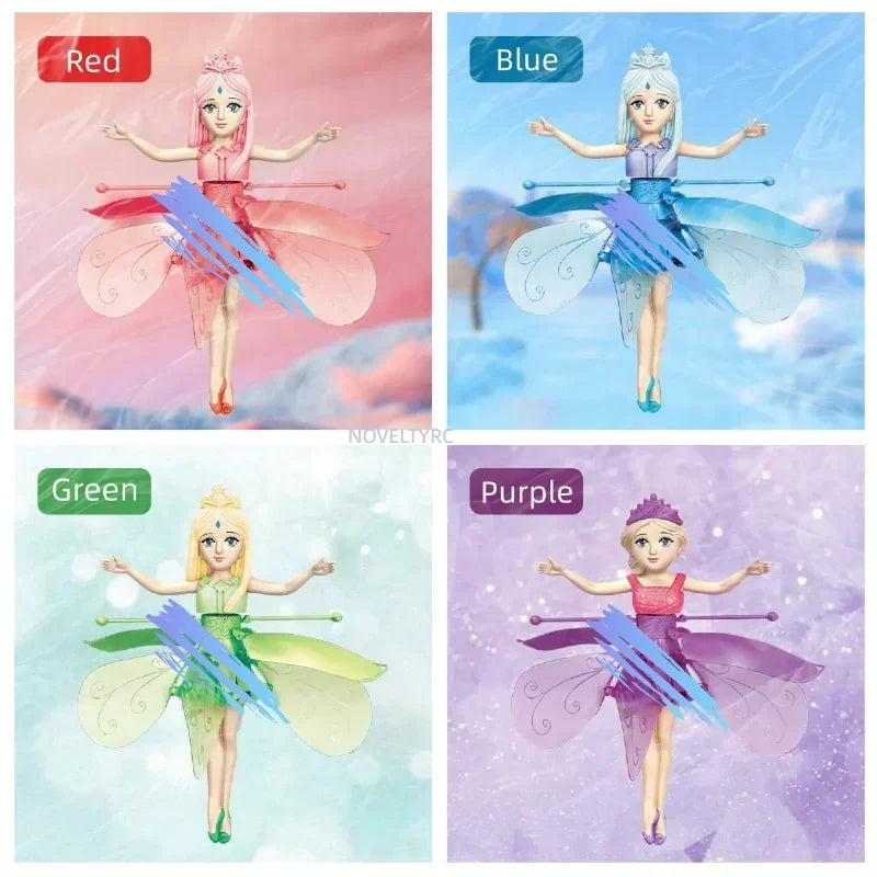 Flying Doll Dancing Simulation Helicopter Gesture Induction Machine Rotating Flying Toy Luminous Children's Toy Gift Girls Toy