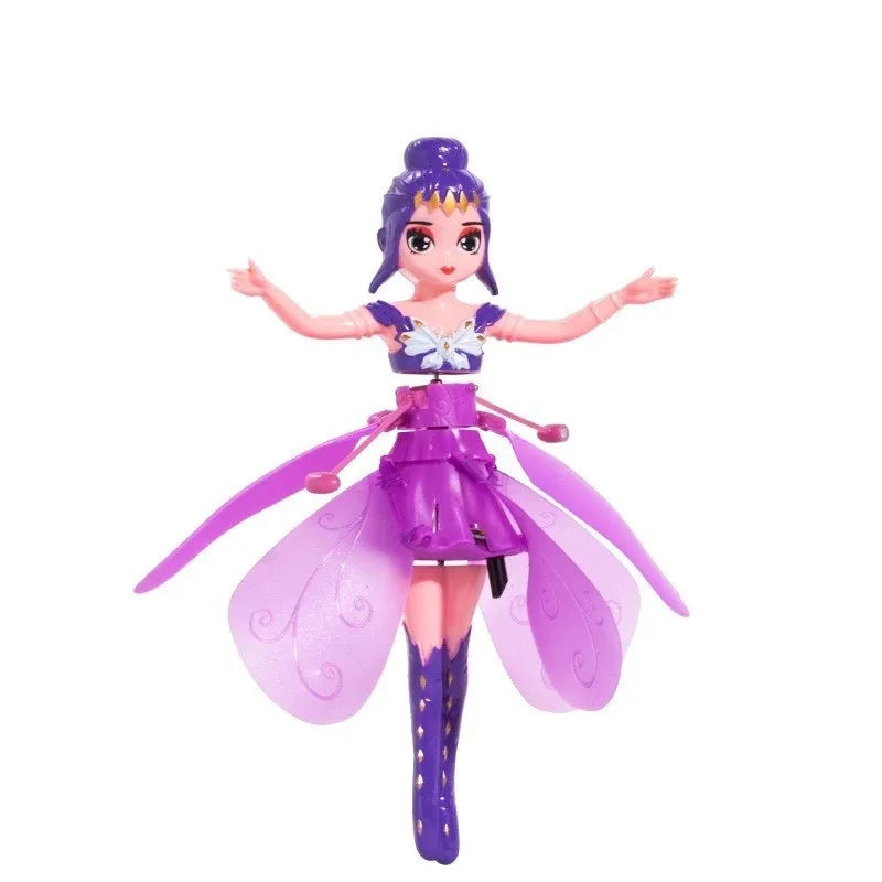 @@@Rotating Luminous Princess Helicopter Doll Dancing Airplane Gesture Induction Luminous Flying Toy Christmas Gift Holiday Gift