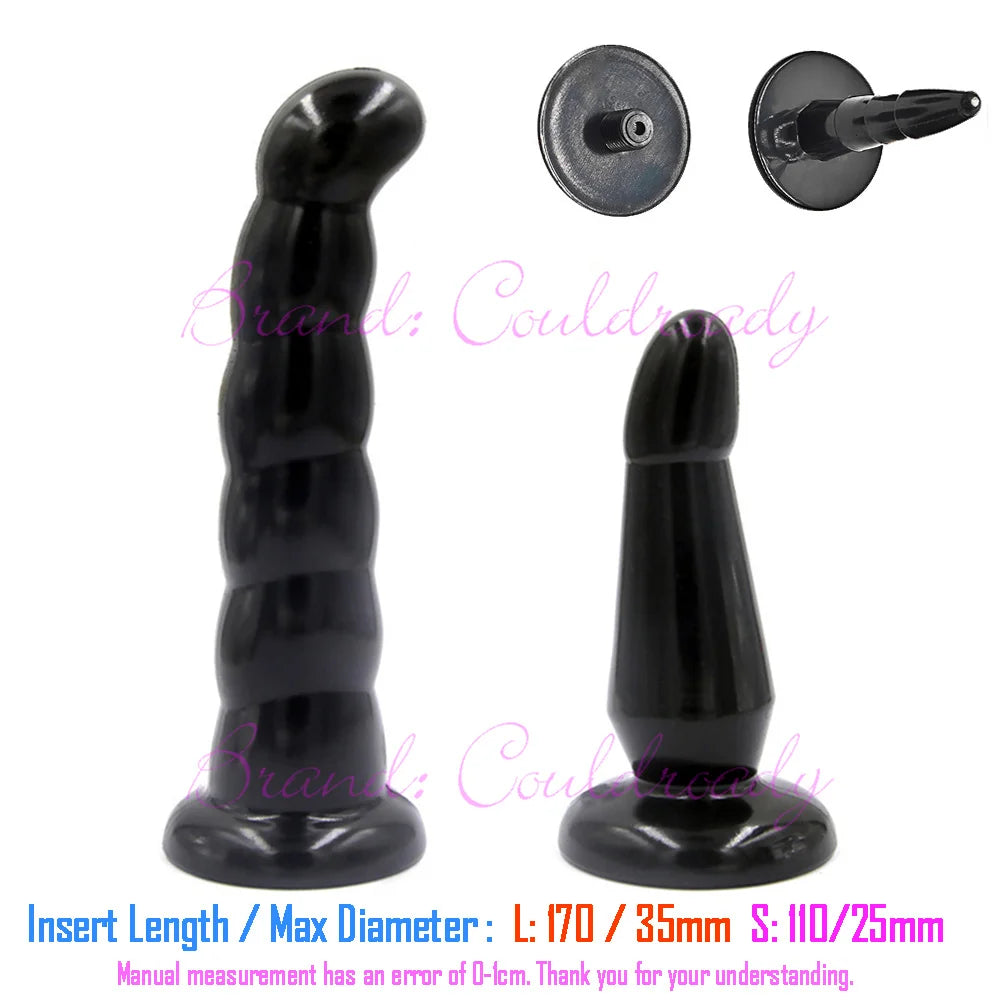 Soft Realistic Enorme Female TPR Penis Head Strap On Dildos Replacement Anal Sex Toys