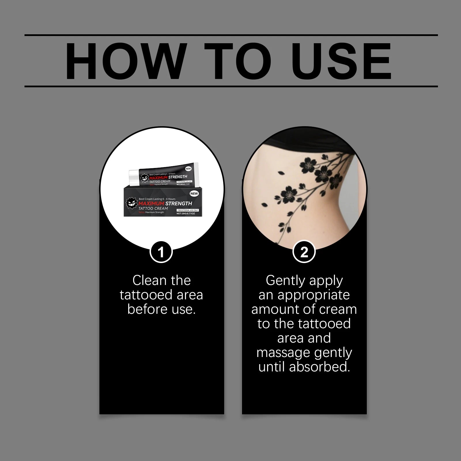 Tattoo care gel gentle formula cleans, comfortable, moisturizes and cares for the skin tattoo color care gel