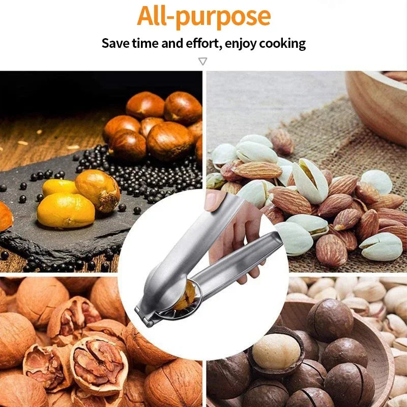 2in1 Chestnut Machine Kitchen Accessori Stainless Steel Chestnut Cracker Opener Sheath Cutter Metal Nuts Clip Walnut Pliers Tool