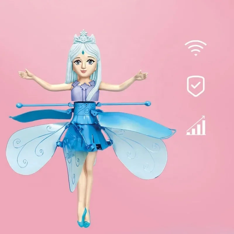 Flying Doll Dancing Simulation Helicopter Gesture Induction Machine Rotating Flying Toy Luminous Children's Toy Gift Girls Toy