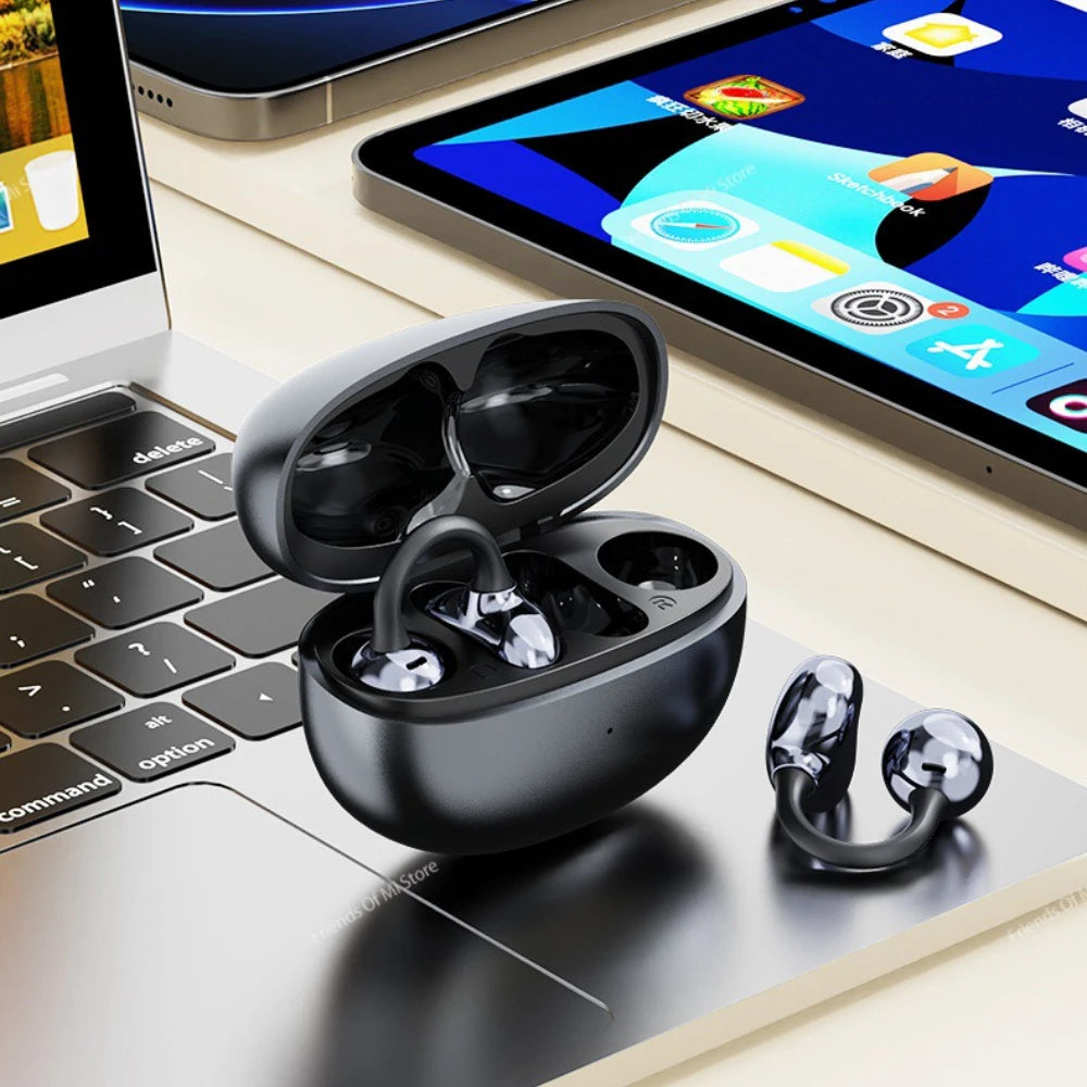 Xiaomi Wireless Bluetooth 5.4 Ear Clip Earbuds Sports Noise Cancelling Secure Fit Long Battery Life Waterproof Earphone with Mic