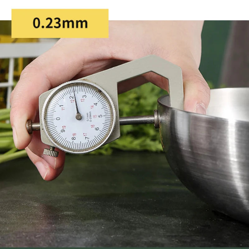304 Stainless Steel Frying Pan, NonStick Pan Fried Steak Pot Uncoated Kitchen Cookware For Gas Stove and Induction Cooker