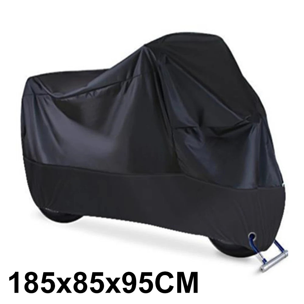 Motorcycle Cover Waterproof All Season Dustproof UV Protective Outdoor Indoor Scooter 190T Wear-resistant Fabric Motorbike Cover