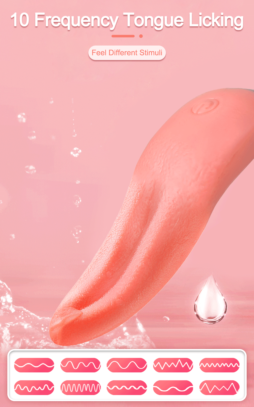 Sex Toys Vibrator Tongue Licking Nipple Clitoris Stimulator Vibration Women Couple Sexy Adult Female Vibrator Toys