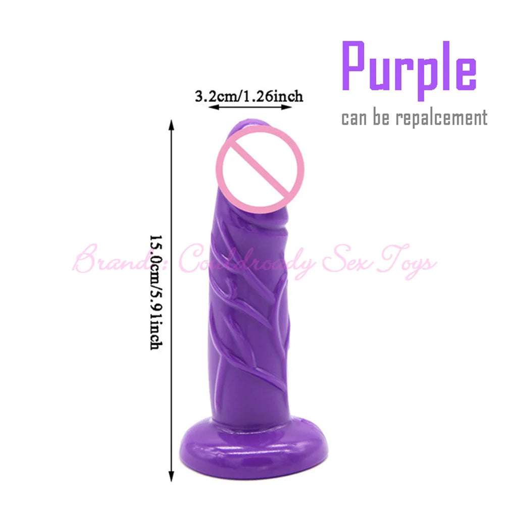 Soft Realistic Enorme Female TPR Penis Head Strap On Dildos Replacement Anal Sex Toys