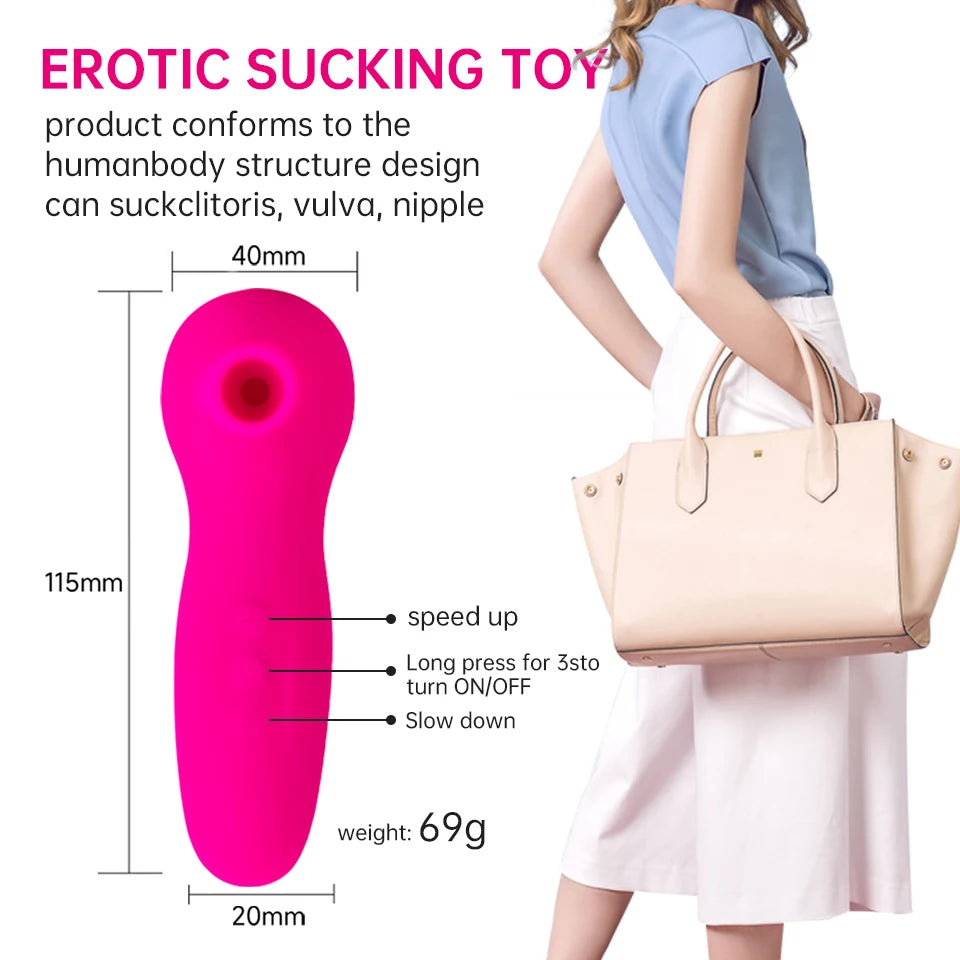 Sex Toys for Woman Toy Vibrator Sucking Vibrator Female Clit Nipple Oral Vacuum Stimulator Massager Sex Toys for Women Couples