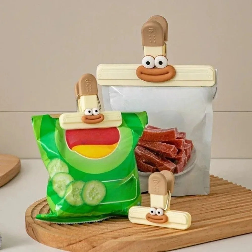 Creative Bag Clip Food Sealing Clip Food Packaging Preservation Kitchen Gadgets Decorative Refrigerator Storage Kitchen Items