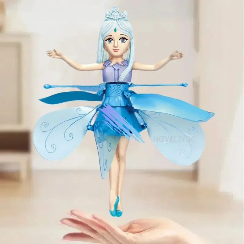Flying Doll Dancing Simulation Helicopter Gesture Induction Machine Rotating Flying Toy Luminous Children's Toy Gift Girls Toy