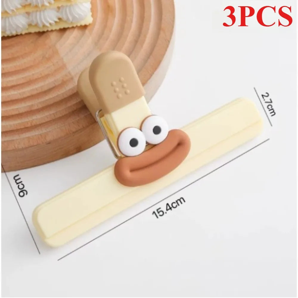 Creative Bag Clip Food Sealing Clip Food Packaging Preservation Kitchen Gadgets Decorative Refrigerator Storage Kitchen Items