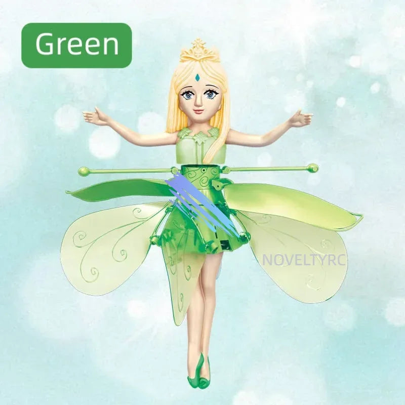Flying Doll Dancing Simulation Helicopter Gesture Induction Machine Rotating Flying Toy Luminous Children's Toy Gift Girls Toy