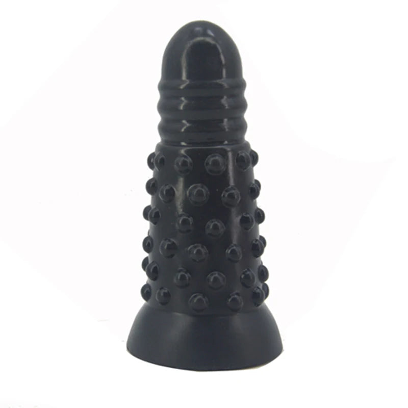 FAAK Gold Large Long Anal Plug With Suction Cup Fantasy Animal Dildos Butt Plug Sex Toys For Women Men Masturbator