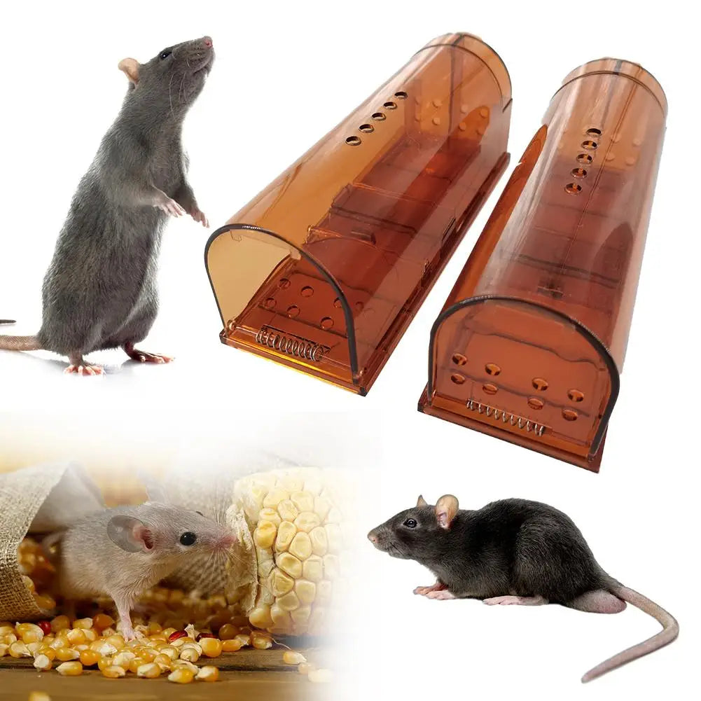 Reusable Mouse Trap Cage - Humane No Kill Rodent Catcher for Pet Control 1Pc Mouse Trap Cage Strong Mousetrap L1A1