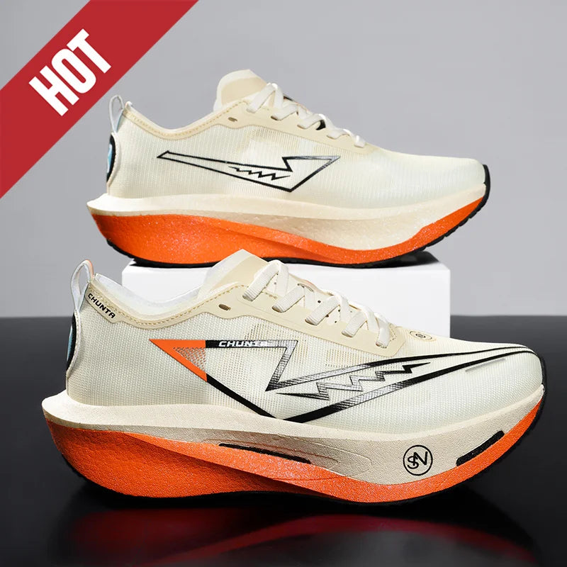 NEW Running Shoes Carbon Board Marathon Men Sports Breathable Lightweight Women's Comfortable Athletic Nonskid Sneakers Casual