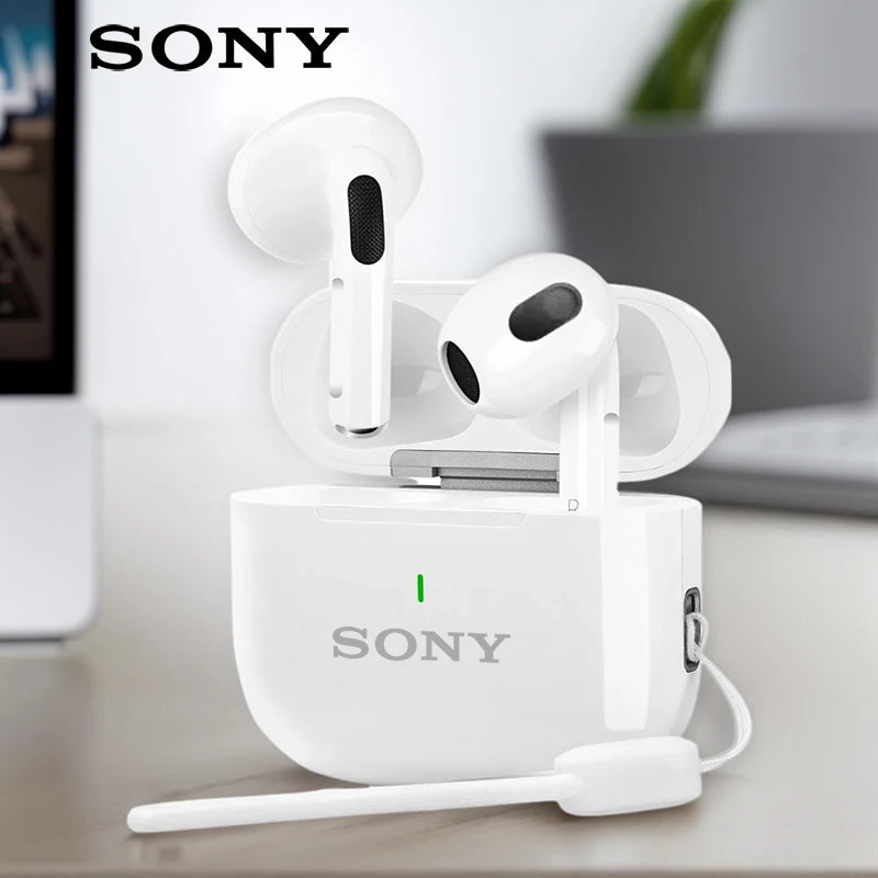 Original SONY A6 Pro Wireless Bluetooth Headset In-Ear Extra Bass Earbud HiFI Stereo Sport Earphone with Mic Earphone lanyard