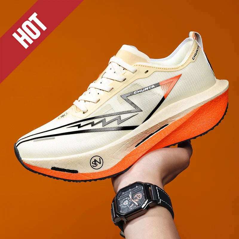 NEW Running Shoes Carbon Board Marathon Men Sports Breathable Lightweight Women's Comfortable Athletic Nonskid Sneakers Casual