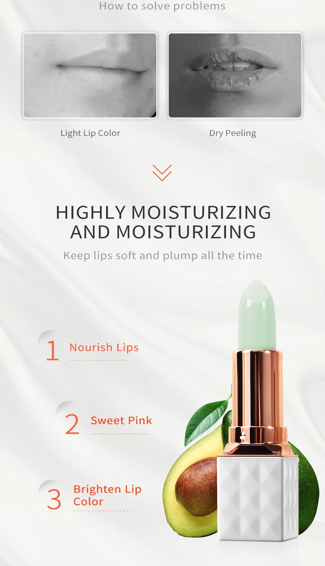 Shea Butter Moisturizing Color Change Lip Balm Skin Care Anti Aging Makeup Lip Care Beauty Nourishing Lipstick Plant Essence