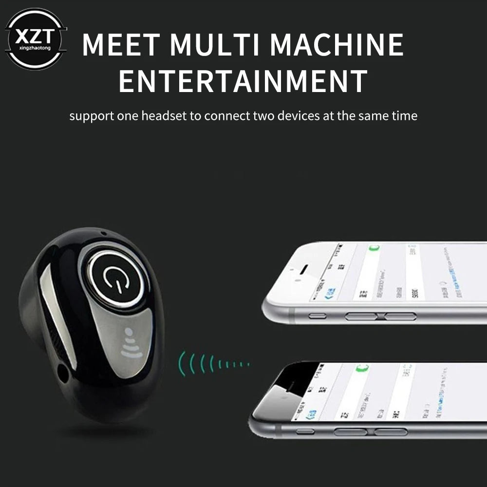 Mini Invisible Ture Wireless Earphone Noise Cancelling Bluetooth-compatible Handsfree Stereo Headset TWS Earbud With Microphone