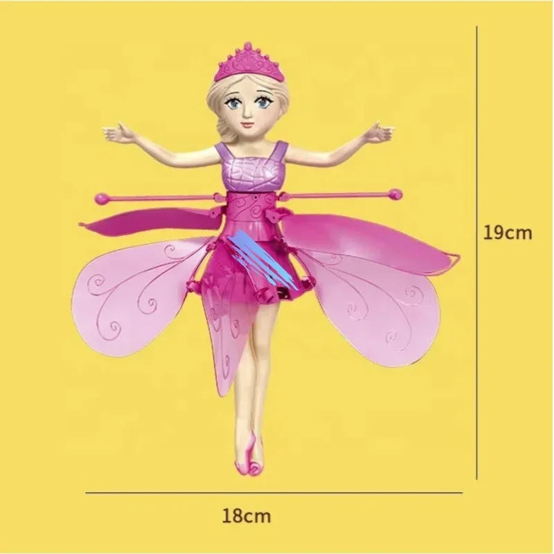 Flying Doll Dancing Simulation Helicopter Gesture Induction Machine Rotating Flying Toy Luminous Children's Toy Gift Girls Toy