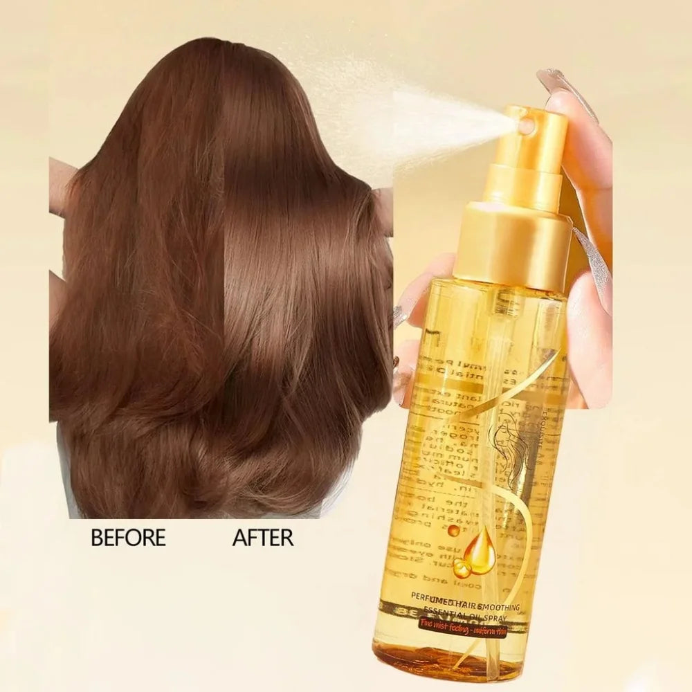 Hair Care Essential Oil Spray, Nourishing & Repair, Smooth Shiny Finish, Long-Lasting Fragrance, Easy Use for All Hair Types