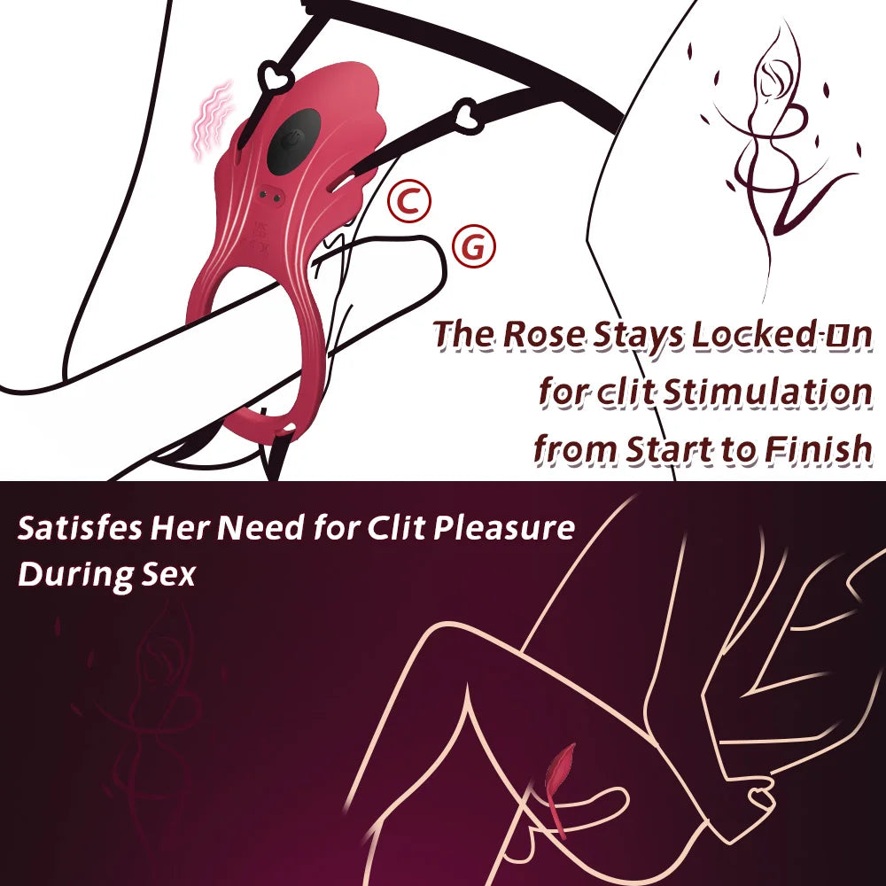 Adult Sex Toys Wearable with Panty Vibrator Female Sex Toy Vibrating Penis Ring Clitoral Stimulator Couple Adult Sex Toys 18