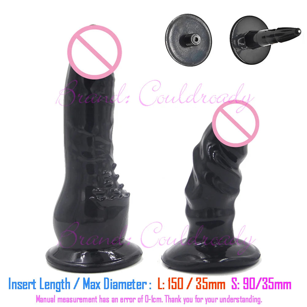 Soft Realistic Enorme Female TPR Penis Head Strap On Dildos Replacement Anal Sex Toys